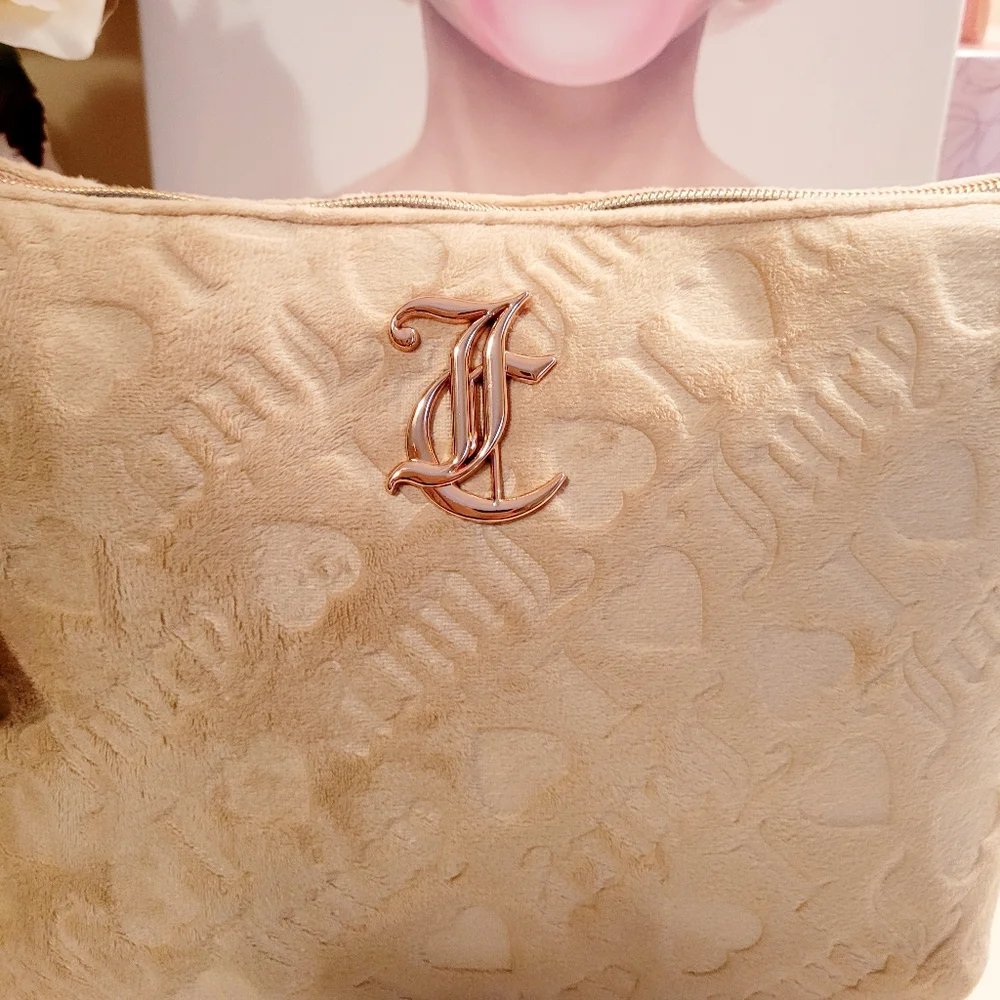 🌺Juicy Couture Logo Cosmetic Bag Cosmetic Case Travel Bag
